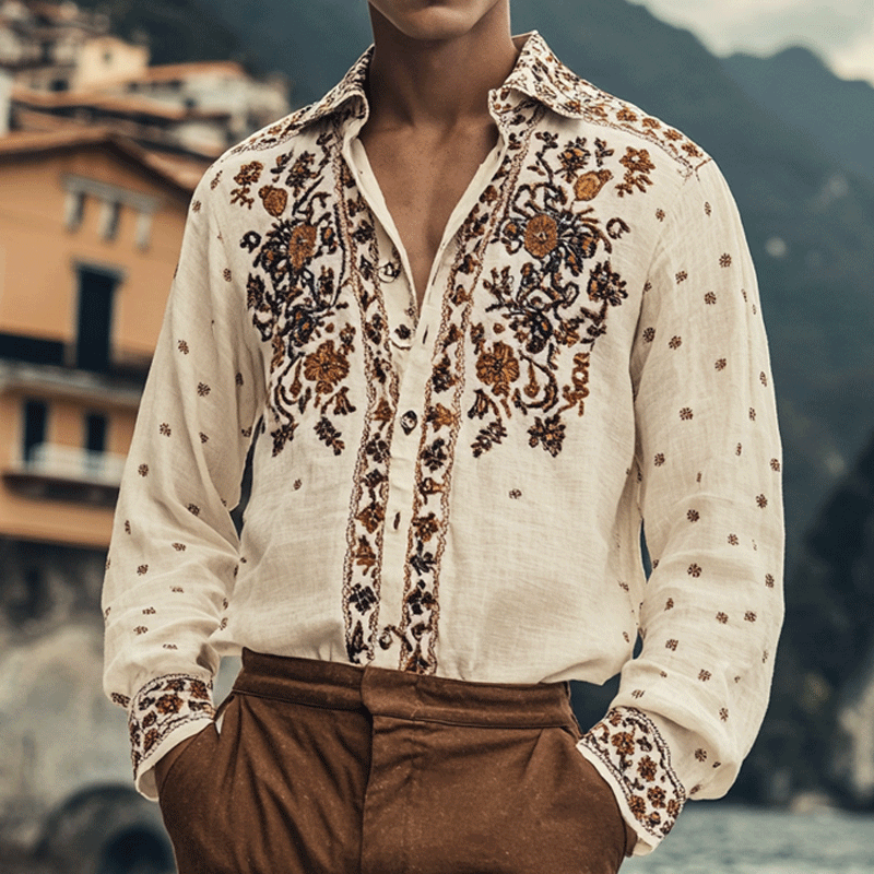 Men's Ethnic Patterns Shirts-inspireuse