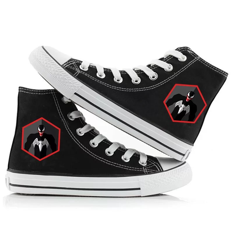 Mayoulove Venom Spider-Man #6 High Tops Casual Canvas Shoes Unisex Sneakers-Mayoulove