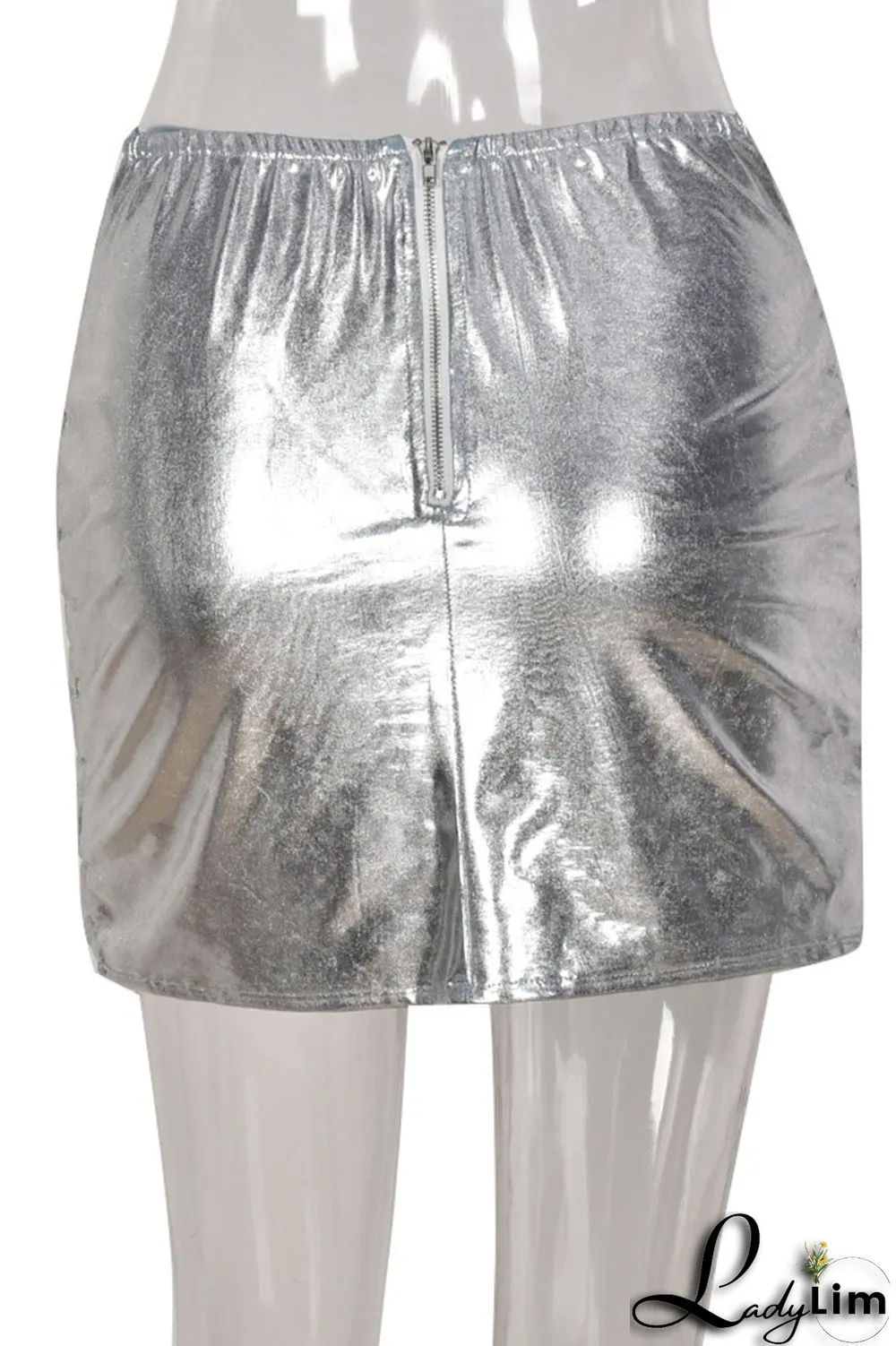 Champagne Street Solid Patchwork Regular High Waist Straight Solid Color Bottoms