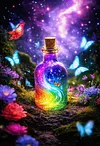 Luxury AB Velvet Diamond Painting Kit - Fantasy Bottle