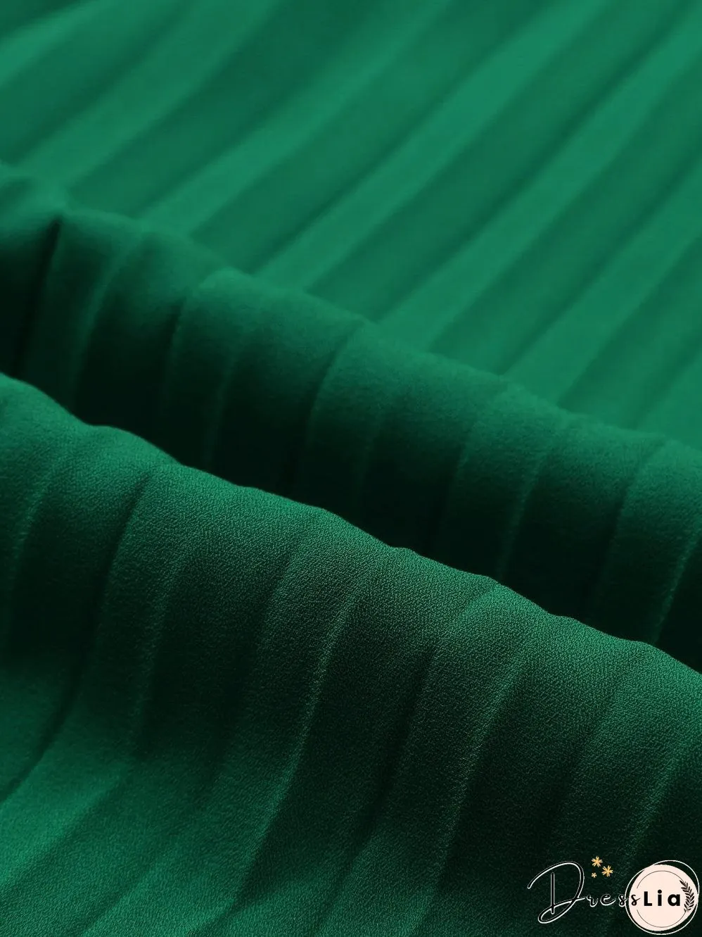 Emerald Green Pleated Jumpsuit
