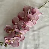 9 Heads Pink Purple Velvet Orchid Autumn Decor Artificial Flower