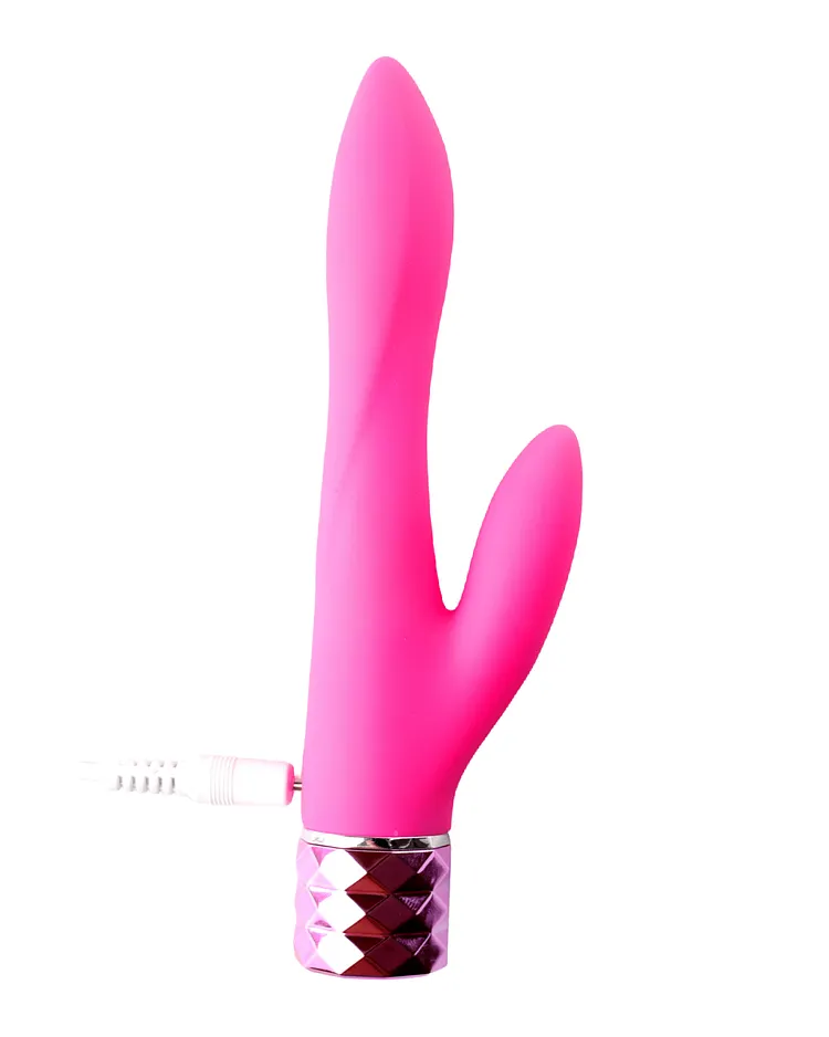 pornhint Pornhint Victoria Crystal Gems Rechargeable Waterproof Silicone Rabbit Vibrator