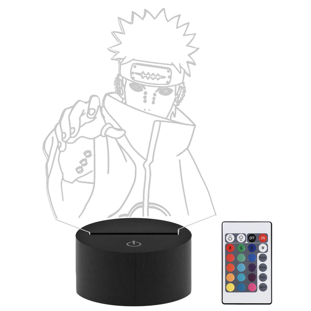 

3D Anime Figure LED Bedside Touch Remote Control-3D Night Light, 501 Original