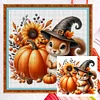 (Multi-Style) Halloween Pumpkin Gnome-14CT Counted Cross Stitch 40*40cm/15.75*15.75in