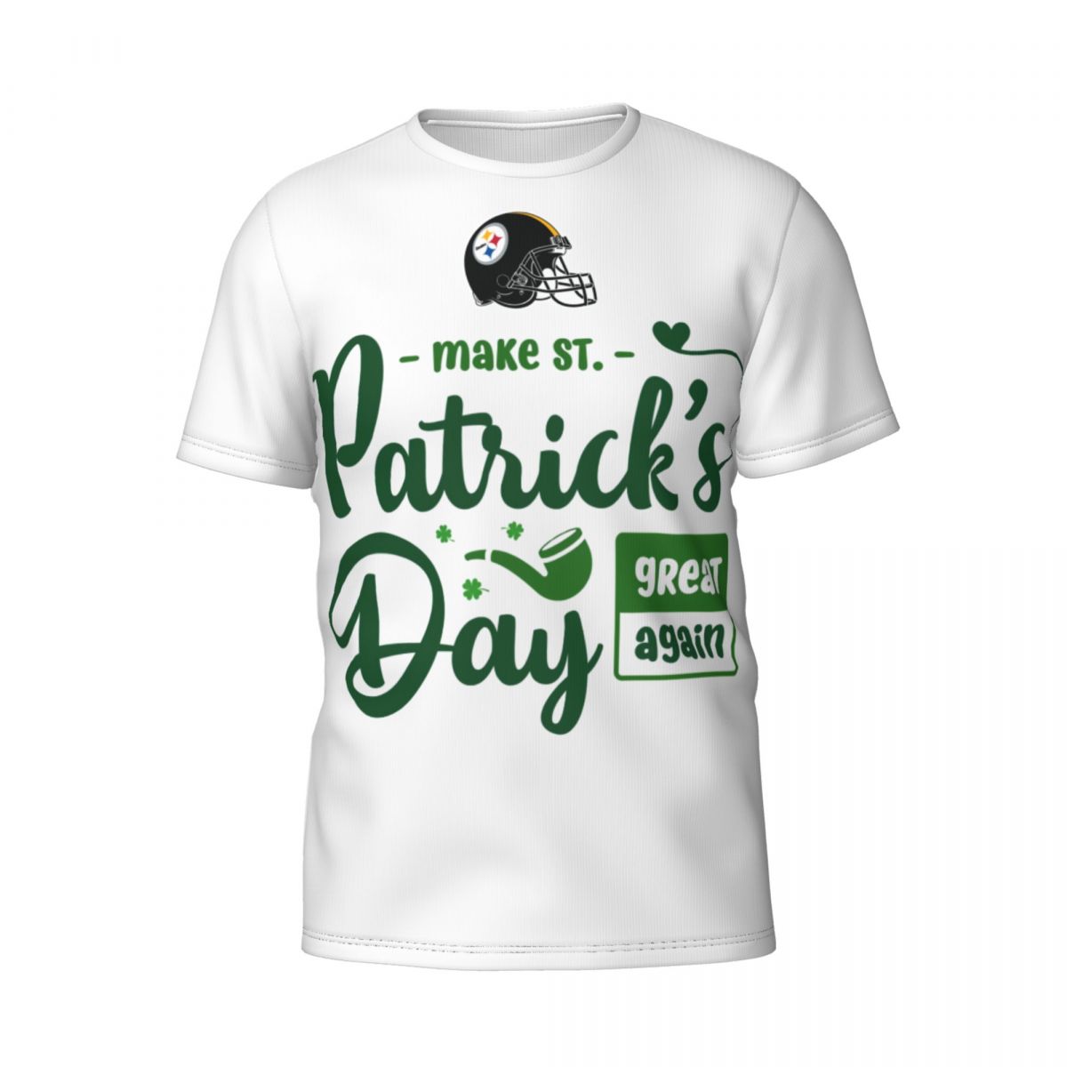 Pittsburgh Steelers Make Patrick's Day Great Again Short-Sleeve Men's T-Shirt