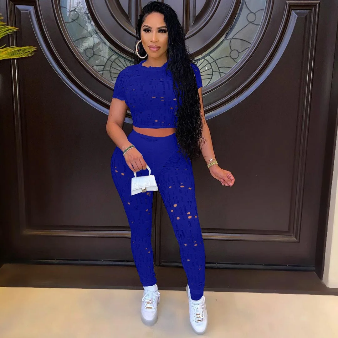 CM.YAYA Hole Active Women Set Long Sleeve T-shirt and Shorts Suit Sport Tracksuit Two Piece Set Fitness Outfit Black Tracksuit