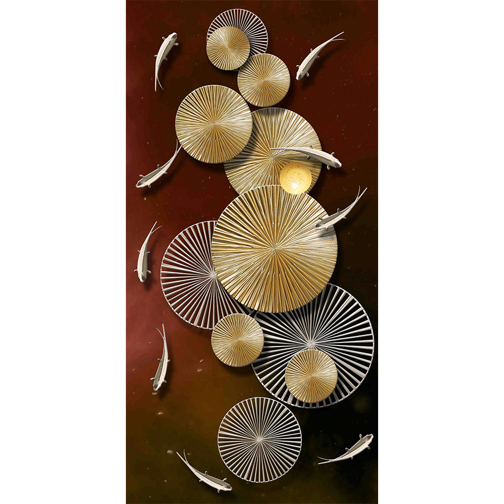 

Fish - Round Drill Diamond Painting - 40*80CM (Big Size), 501 Original