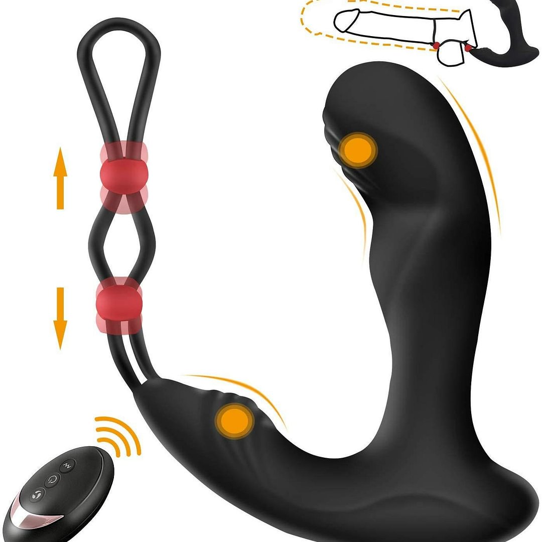 Men's wireless remote control backyard bead pulling 9-frequency vibrating anal plug prostate toy