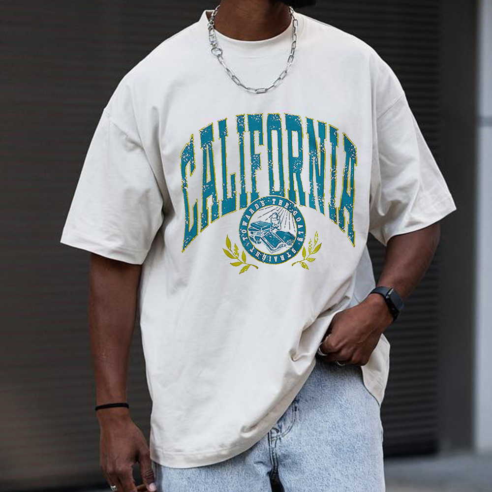 Men's California Casual Print T-Shirt