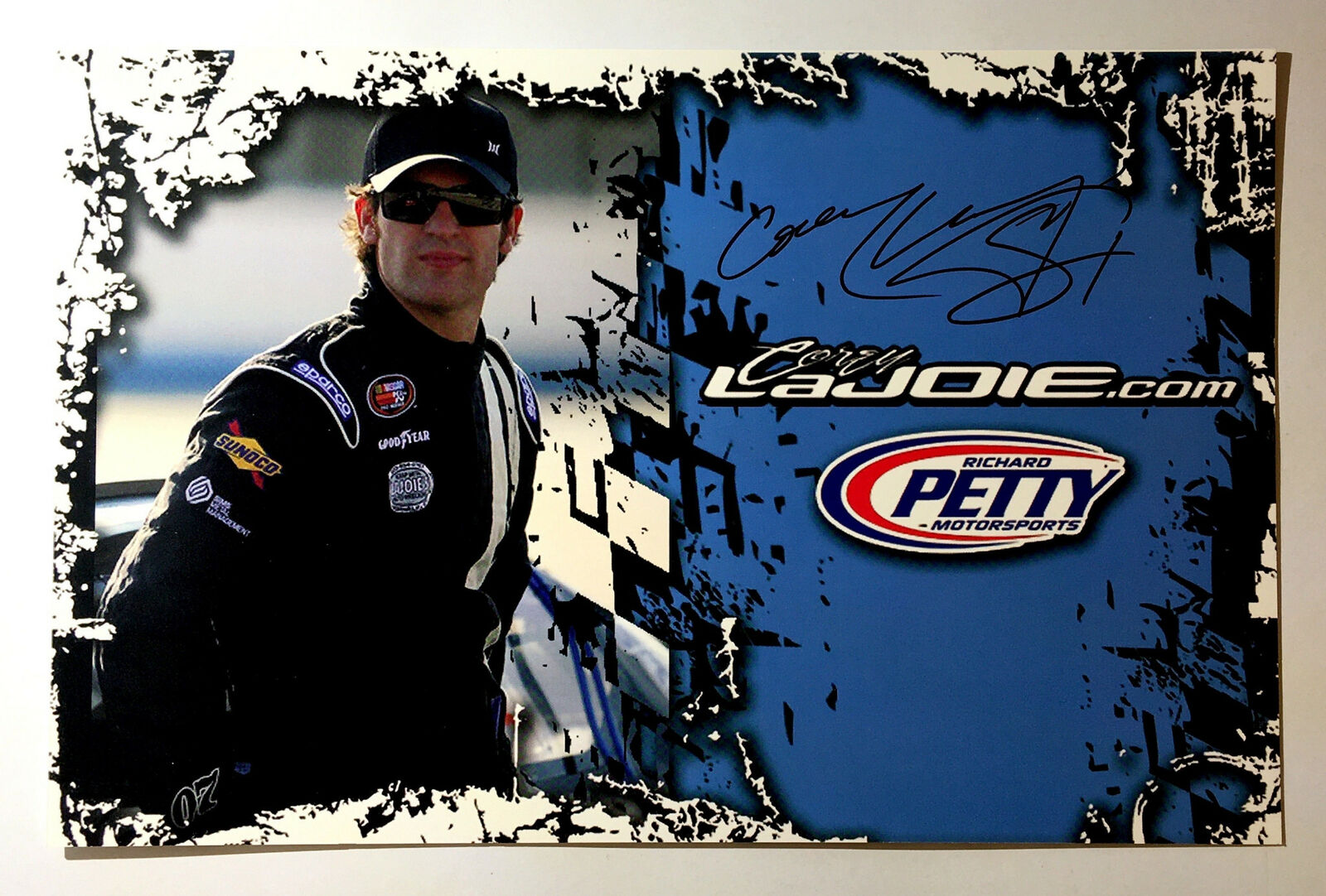 Corey LaJoie Signed 5 1/2 x 8 1/2 Photo Poster painting Promo Hero Card Postcard NASCAR Auto