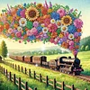 Diamond Painting-DIY Crystal Rhinestone Spring Train