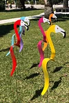 Decorative Arts-Dancing Yard Flamingo🦩-mysite-Adracos