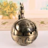 Retro Windproof Ashtray Hand-Carved Creative Personality Bronze Metal Windproof Ashtray