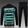 2025 Portugal Half-Pull Training Suit Green Inkjet Football Jersey 1:1 Thai Quality
