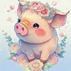 4pcs Diamond Painting -DIY Round Drill Animal