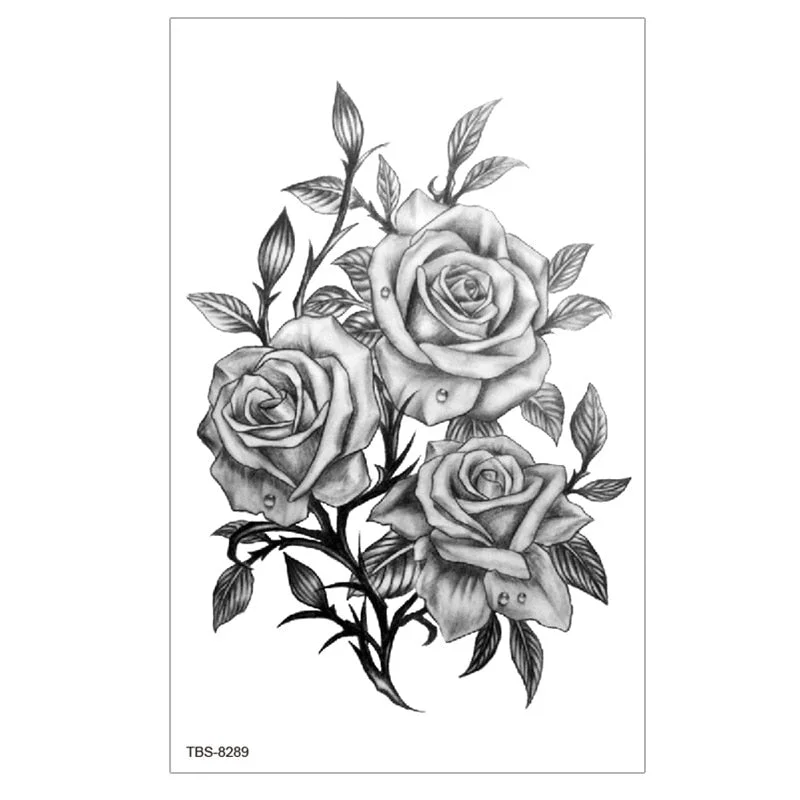 Waterproof Temporary Tattoo Sticker Lion Wolf Tiger Forest Tattoos Girl Mermaid Body Art Arm Fake Sleeve Tatoo Women Men