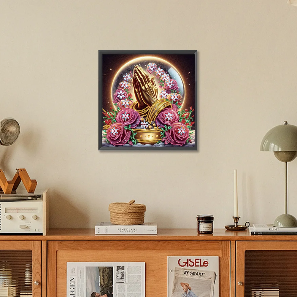 Diamond Painting - Partial Special Shaped Drill - Buddha(Canvas|30*30cm)