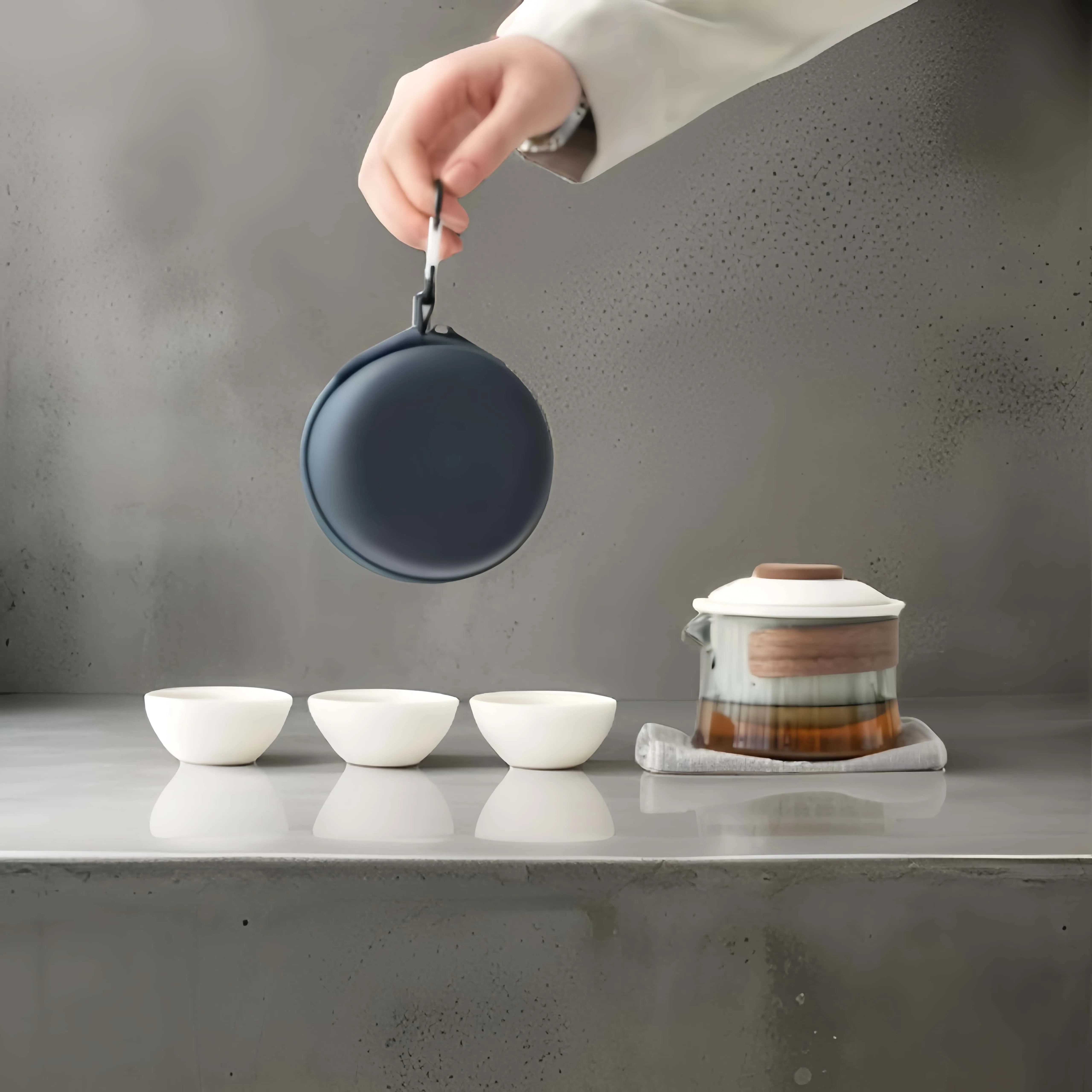 FromTea "Nomad" Travel Tea Set 德化县三两泥陶瓷有限公司_Fromtea&reg; Official Store