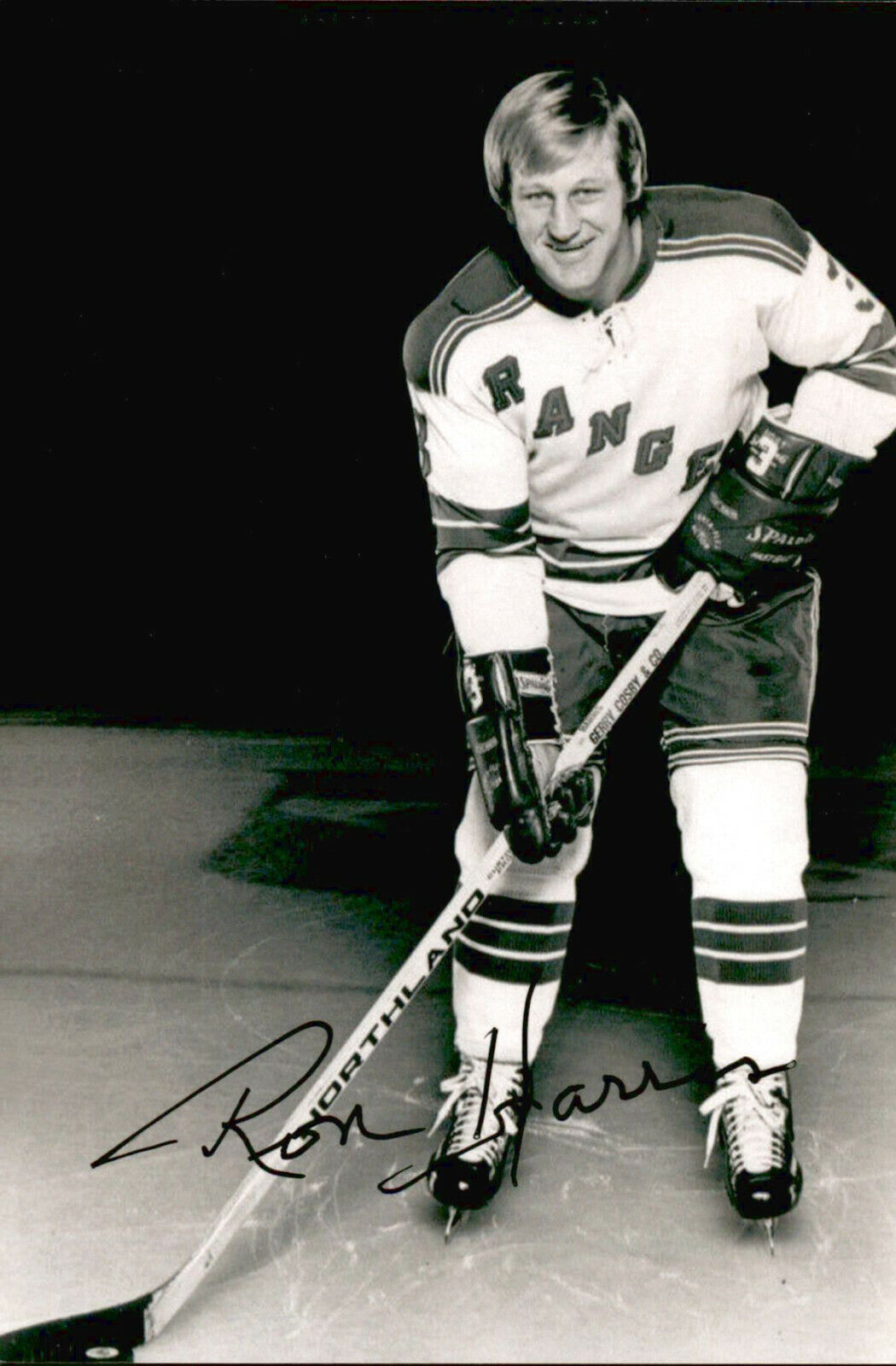 Ron Harris SIGNED autographed 4x6 Photo Poster painting NEW YORK RANGERS #3