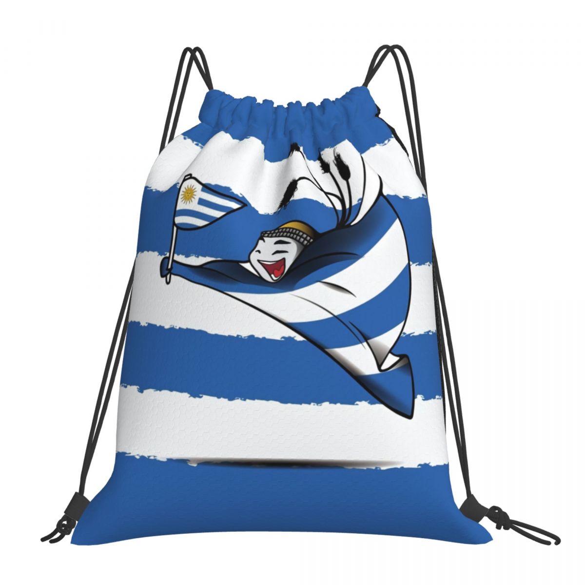 Uruguay World Cup 2022 Mascot Foldable Sports Gym Drawstring Bag