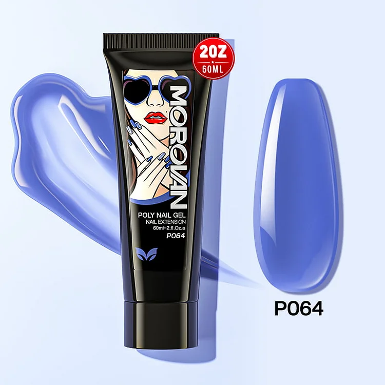 Blue Eyeshadow 2OZ 60ml Poly Nail Gel