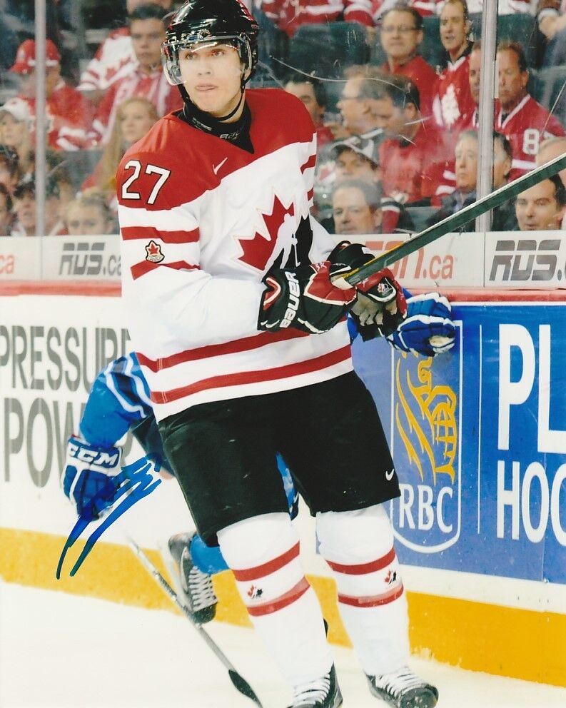 RYAN MURRAY SIGNED TEAM CANADA JUNIORS 8x10 Photo Poster painting #2 NEW JERSEY DEVILS Autograph