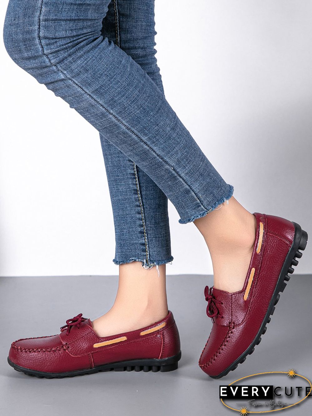 Retro Casual Simple Lace-up Flat Shoes