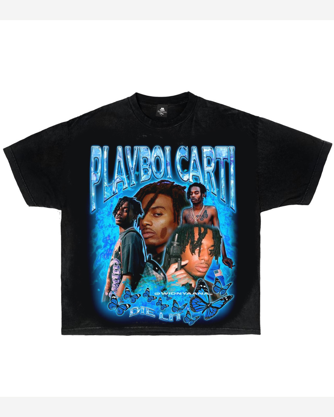 Plus Size Men's Street Fashion Personalized Printing Trend T-shirt