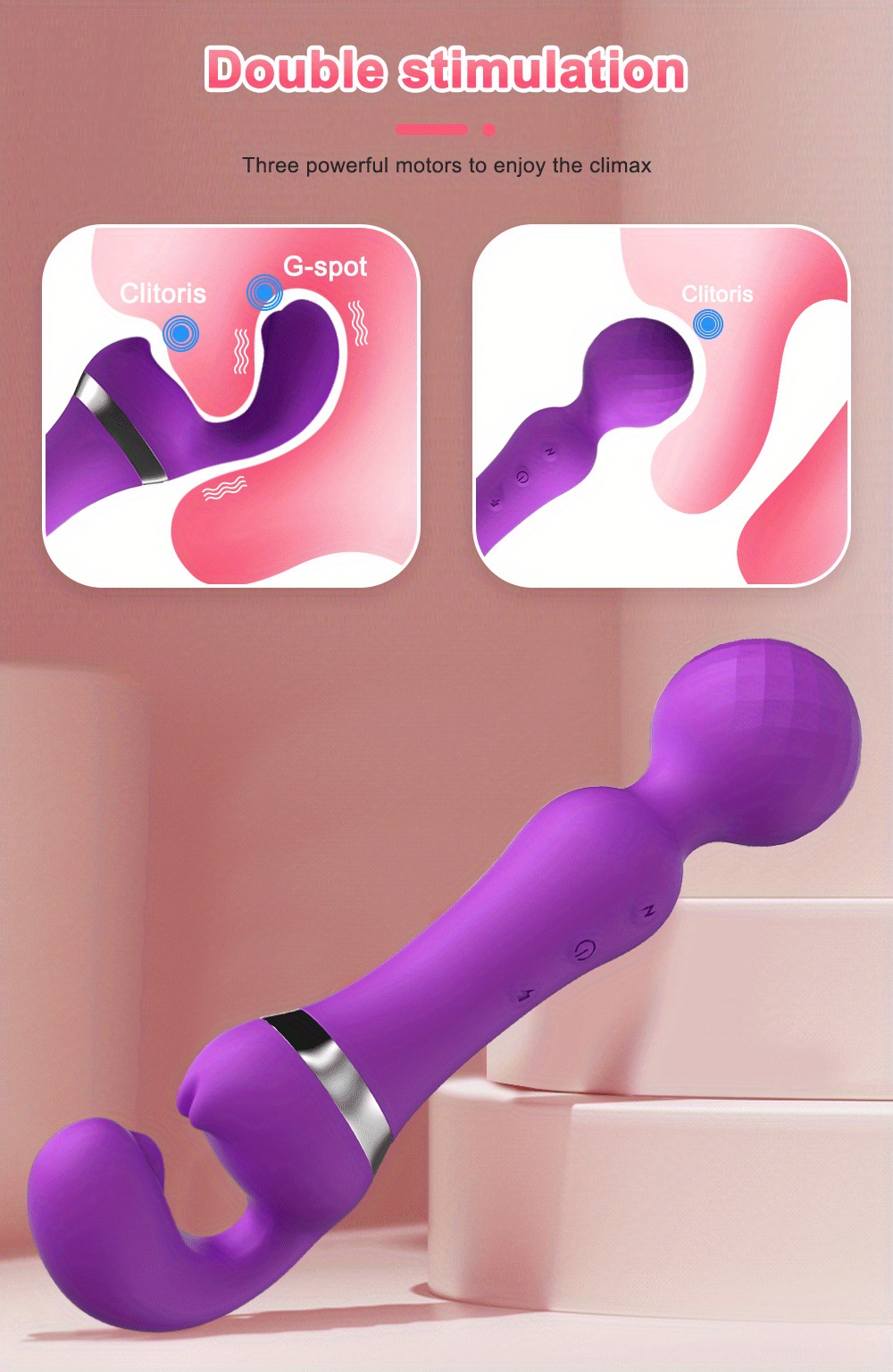 Double Head G Spot Vibrator with 10 Vibration Modes