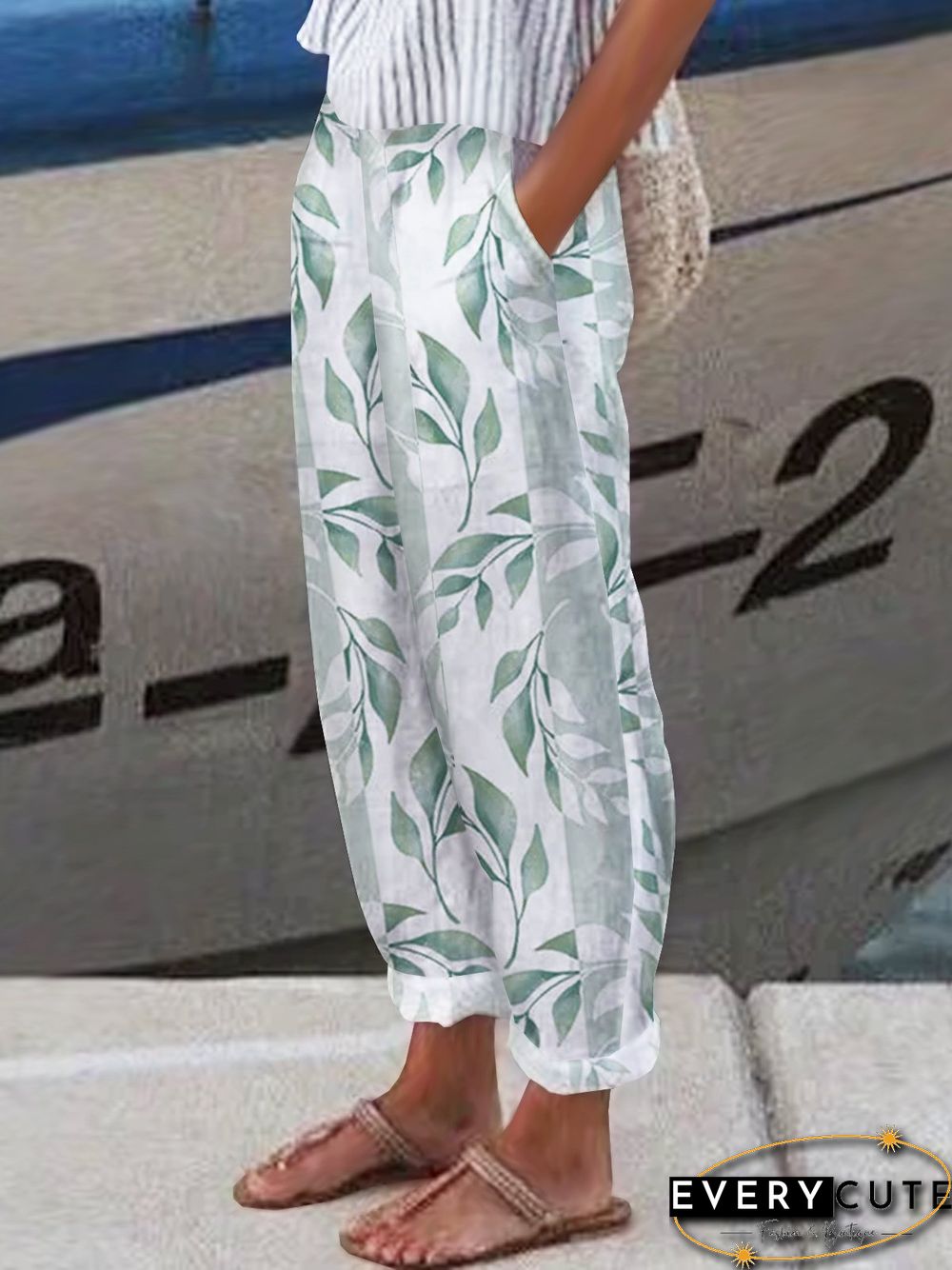 Printed Loosen Pants