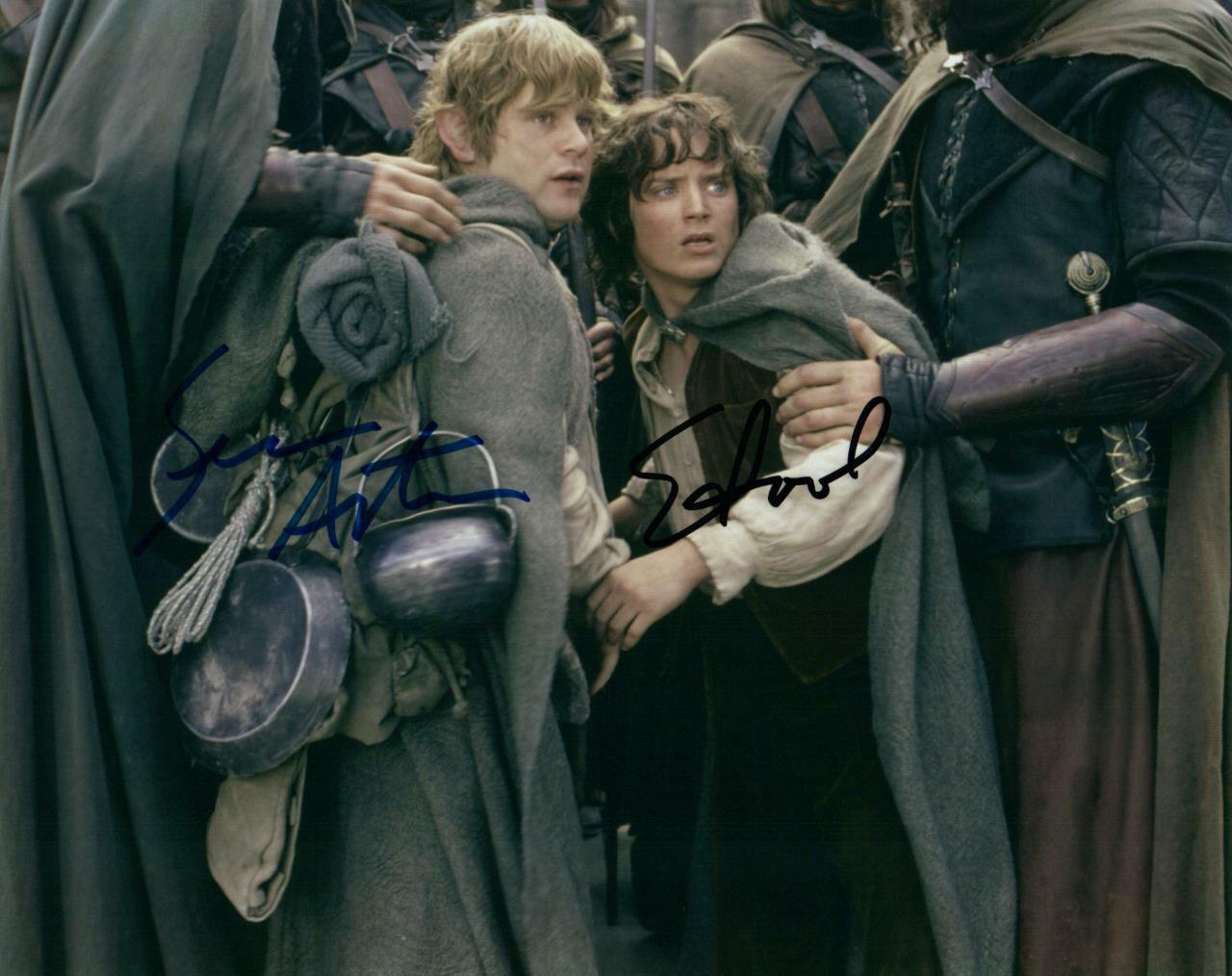 Sean Astin Elijah Wood autographed 8x10 Picture signed Photo Poster painting and COA