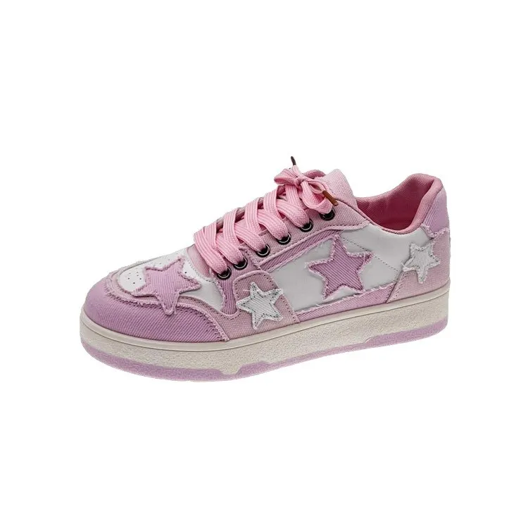 Churchf Churchf Board Shoes Women's Autumn 2023 New Color Korean Version Of The Niche Flat Sneakers Cross Straps Small White Shoes