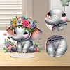 Diamond Painting Acrylic Elephant Desktop Ornament Decorations