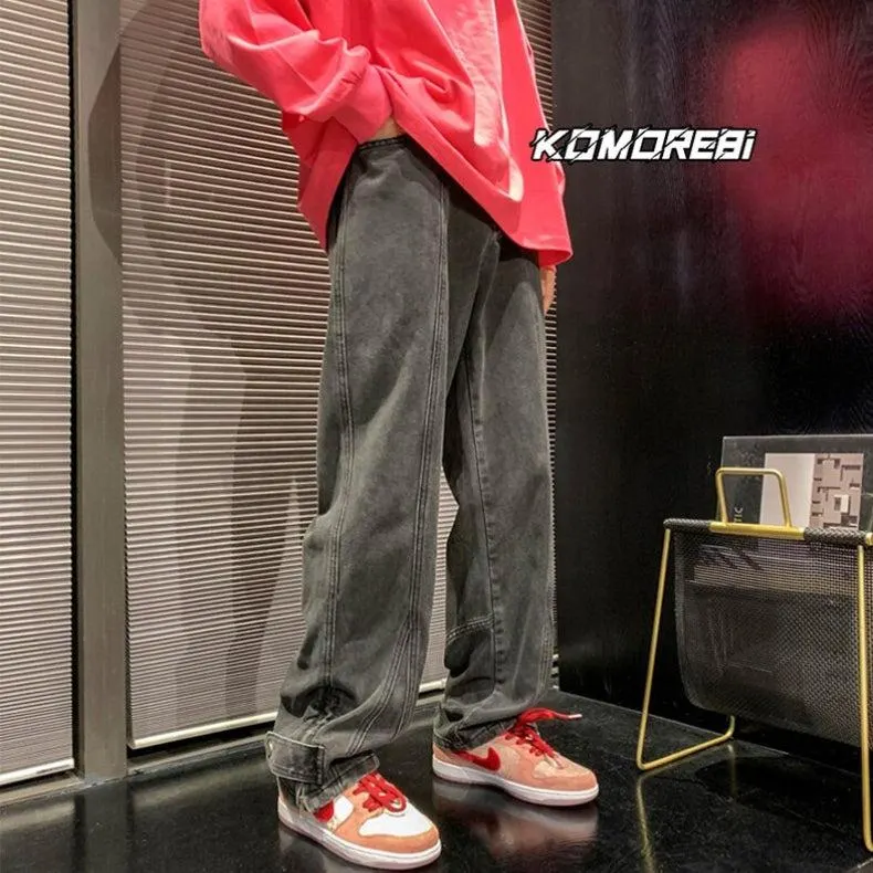 Brownm Leg Baggy Jeans