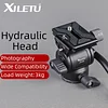 Metal Hydraulic Damping Pan Head SLR Camera Mobile Phone Universal Aka Base Portable Handle Panoramic Pan Head Professional Tripod Monopod Slide Rail Photography Camera Tripod Accessories