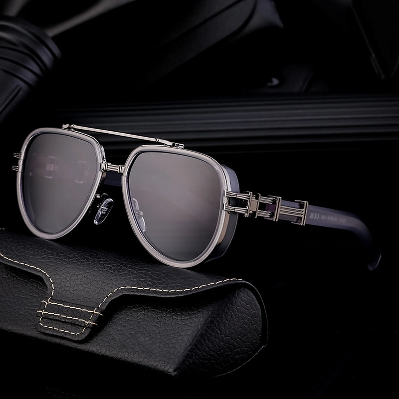2024 New Retro Sunglasses Men’s High Sense Punk Sunglasses Men’s Sunglasses