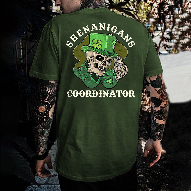 Shenanigans Coordinator St Patrick's Day Print T-shirt