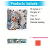 Native American Girl Partial Drill Diamond Painting Kit 30x30cm Special Shaped Rhinestones DIY Craft for Adults Beginners Home Decor