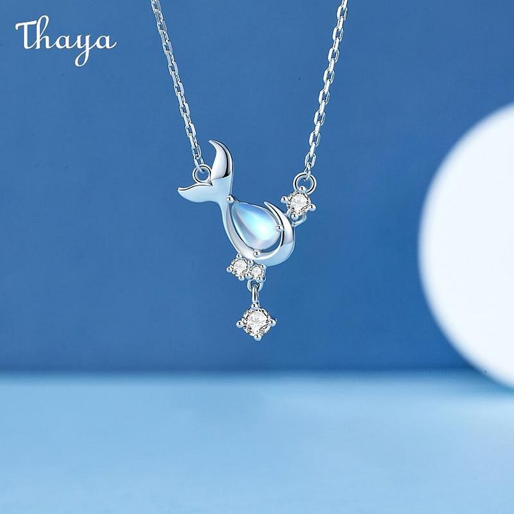 Thaya 925 Silver Whale Necklace