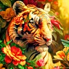 Diamond Painting-DIY Full Round Drill Tiger(40*40cm)