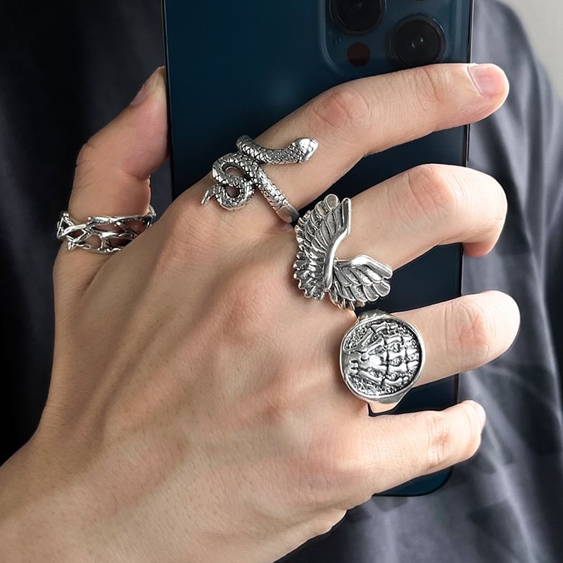Men's Vintage Ring Set