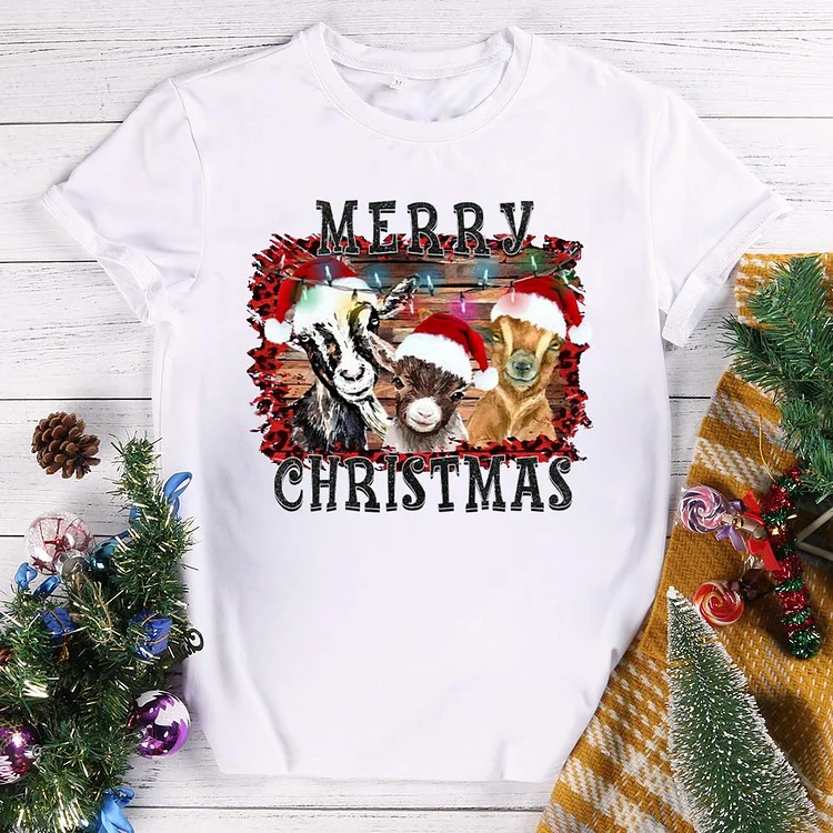 Christmas Goat T-Shirt-614508