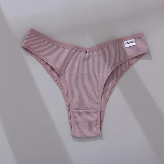 FINETOO Cotton Thongs Women Panties M-XL Sexy Underpants Women Underwear Comfortable Briefs Soft Panty Female Lingerie New