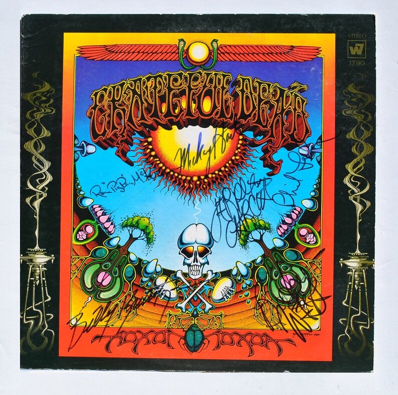 GRATEFUL DEAD Aoxomoxoa Signed Album X6 Jerry Garcia, Ron Pig Pen McKernan + wCOA