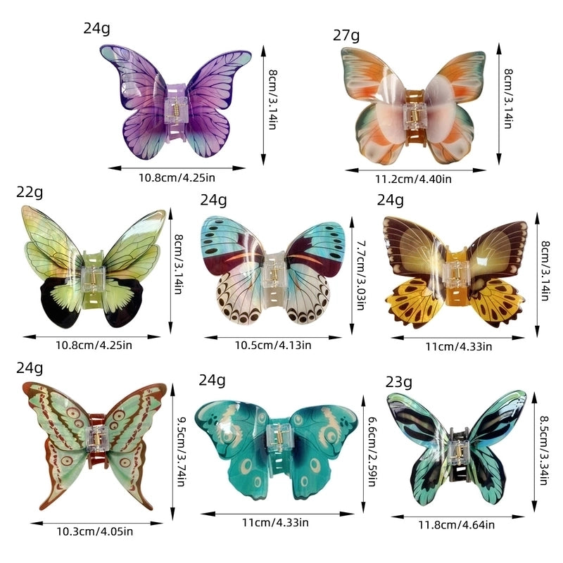 Women’s Minimalist Butterfly Arylic Hair Claws