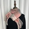 Autumn Winter Women Men Unisex Plaid Shawl Scarf