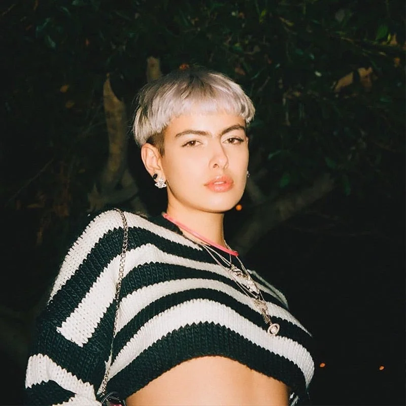 Toloer Toloer InsGoth Harajuku loose Crop Sweaters Women Gothic Streetwear Striped O-neck Long Sleeve Sweaters Vintage Punk Pullover Autumn 1127-0-Outfit Ideas