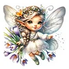 Diamond Painting-DIY Full Round Drill Flower Fairy