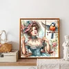 Diamond Painting-DIY Full Round Drill Swing Lady